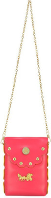 

MOOI-ZAK Girls Evening/Party Pink PU Sling Bag