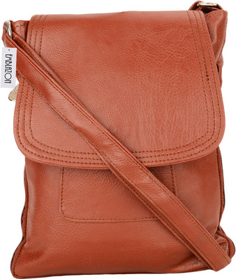 

Emblazon Men & Women Casual Brown PU Sling Bag