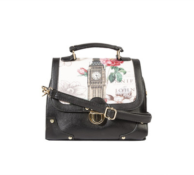 Legal Bribe Women Casual Black PU Sling Bag