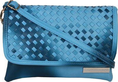 

Lino Perros Women Casual Blue Leatherette Sling Bag