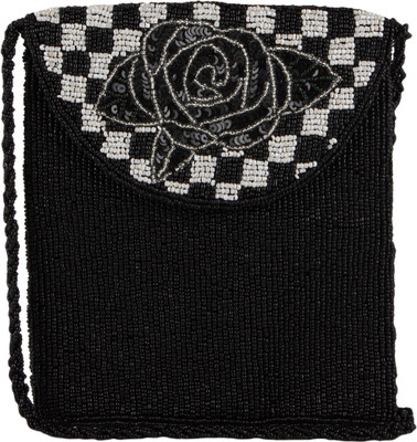 

Ahankara Women Casual Black, White Beads, Polyester Sling Bag
