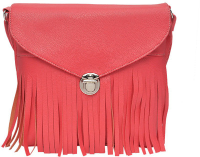 

Hawai Women Pink PU Sling Bag
