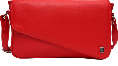 Hawai Women Casual Red Genuine Leather Sling Bag