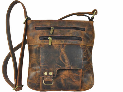 

Delphi Girls Casual Brown Genuine Leather Sling Bag
