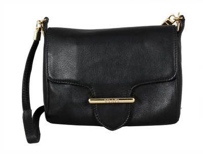 

Viari Women Casual Black Genuine Leather Sling Bag