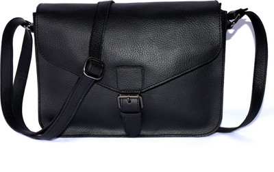 

Pellezzari Boys Casual Black Genuine Leather Sling Bag