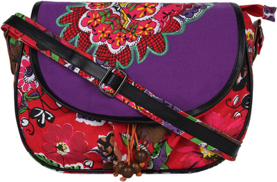 

Anekaant Women Casual Multicolor Canvas Sling Bag
