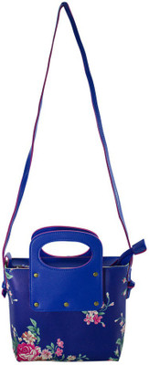 

Heels & Handles Women Casual Blue Leatherette Sling Bag