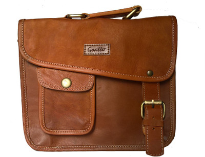 

Goatter Boys & Girls Brown Genuine Leather Tote