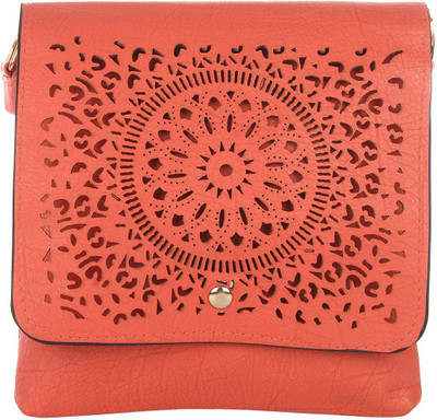 

Dice Girls Casual Pink PU Sling Bag