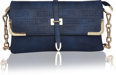 

Esbeda Girls Evening/Party Blue PU Sling Bag