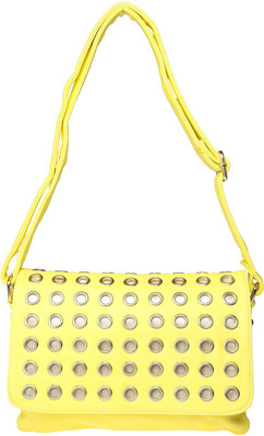 

Feliza Women Casual Yellow Leatherette Sling Bag