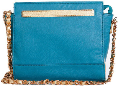 

Rivet Girls Evening/Party Blue PU Sling Bag