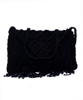 

Diwaah Women Casual Black Cotton Sling Bag
