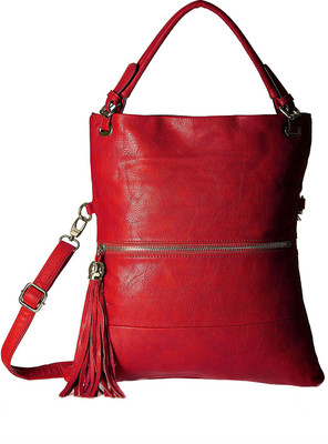 

Creative India Exports Women Casual Red PU Shoulder Bag