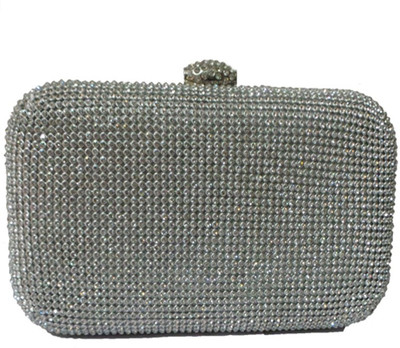 

Berries Women Evening/Party Silver PU Sling Bag
