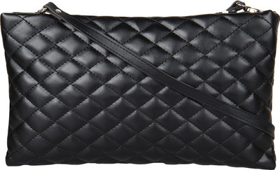 

Anekaant Women Casual Black PU Sling Bag