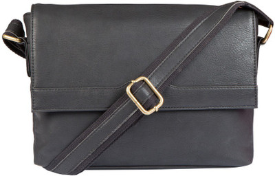

Lomond Men Casual Black PU Sling Bag