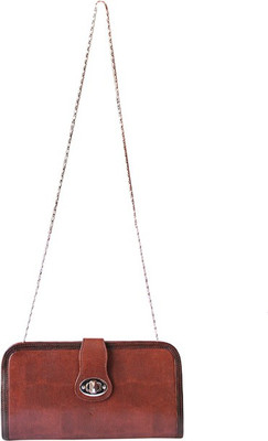 

Essart Women Casual Brown PU Sling Bag
