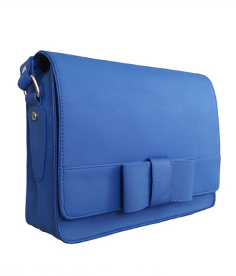 

Toteteca Women Casual Blue Genuine Leather Sling Bag