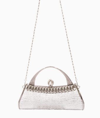 

Imagine Products Women Silver PU Sling Bag