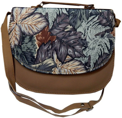 

Navaksha Women Brown PU Sling Bag