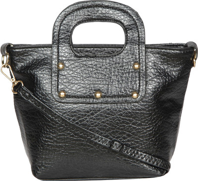 

Bagkok Women Casual Black PU Sling Bag