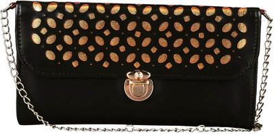 

Nxt Gen Girls Evening/Party Black Leatherette Sling Bag