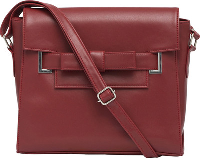 

Toteteca Women Formal Maroon PU Sling Bag