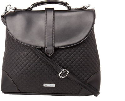 

Beau Design Women Casual Black PU Sling Bag