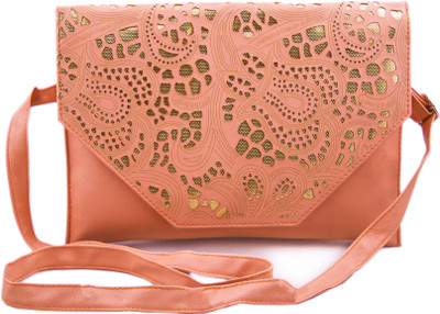 

Voaka Women Casual Orange PU Sling Bag