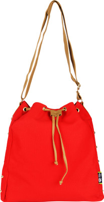 

Kanvas Katha Women Casual Red Canvas Sling Bag
