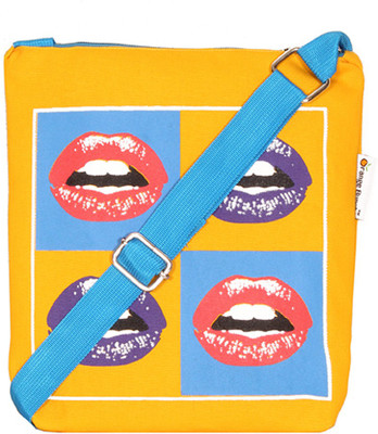 

Orange Bunch Women Casual Yellow Canvas Sling Bag