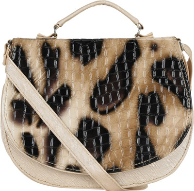

Coash Women Beige Cotton Sling Bag