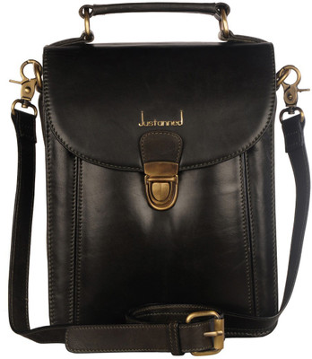 

Justanned Men Multicolor Genuine Leather Messenger Bag