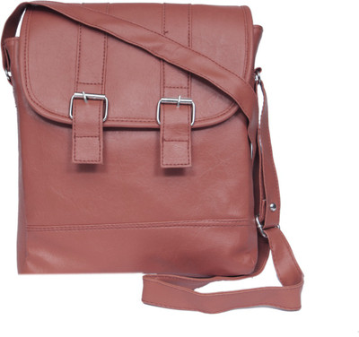 

Zasmina Girls Casual Brown, Maroon Leatherette, PU Sling Bag