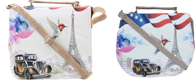 

Felicita Women Casual Multicolor PU Sling Bag