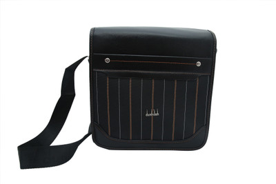 

DUNHILOH Men & Women Formal Black PU Shoulder Bag