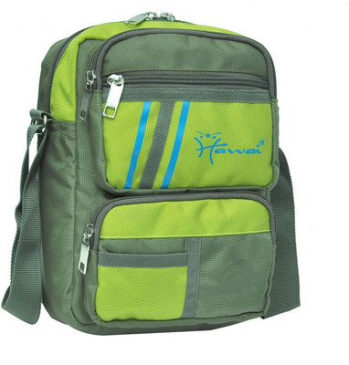 

Hawai Men & Women Casual Green Polyester Sling Bag