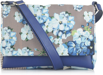

Shaun Design Girls Blue Leatherette Sling Bag