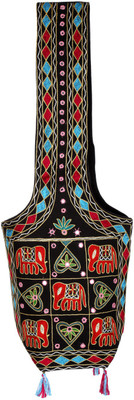 

Rajrang Women Casual Black, Red Cotton Sling Bag