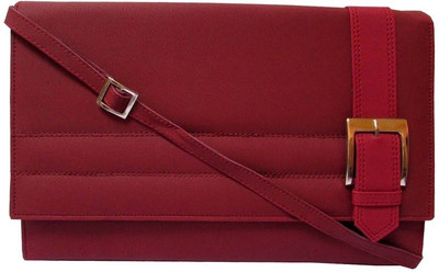 

MTE Women Casual Maroon PU Sling Bag