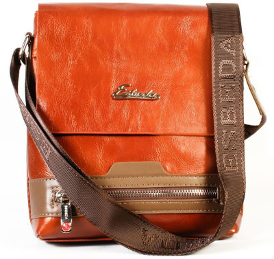 

Esbeda Men Formal Tan PU Sling Bag