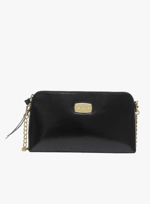 

La Roma Women Evening/Party Black Genuine Leather Sling Bag