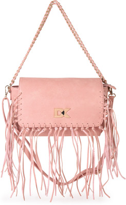 

Diana Korr Women Casual Pink PU Sling Bag