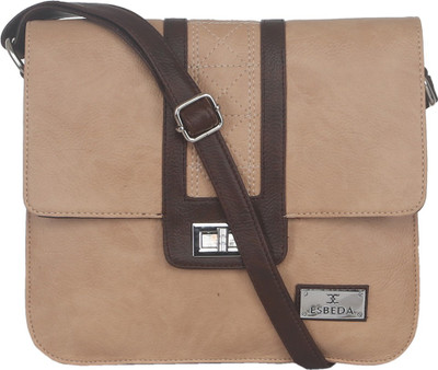 

Esbeda Women Casual Beige Leatherette Sling Bag