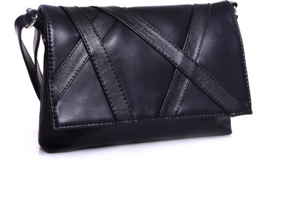 

Adaira Girls Casual Black PU Sling Bag
