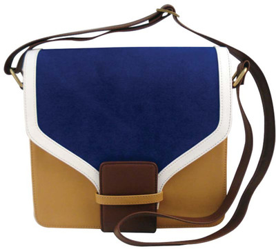 

Zaera Women Casual Brown PU Sling Bag