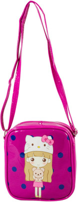 

Heels & Handles Women Casual Pink Leatherette Sling Bag