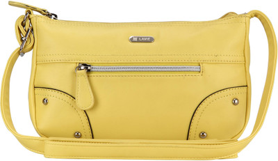 

Lavie Women Casual Yellow PU Sling Bag